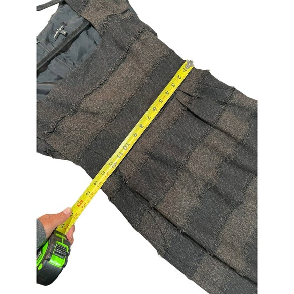 Nanette Lepore Designer Catch Me Cap Sleeve Gray Brown Black Dress Size 6 Career - Picture 10 of 14